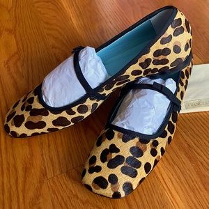 Frances Valentine Leopard *REAL* Calf Hair Jude Flats **NEW IN BOX**